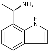 (S)-1-(1H-Indol-7-yl)ethanamine Struktur