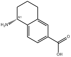 (R)-5-氨基-5,6,7,8-四氢萘-2-羧酸, 1213554-09-6, 结构式