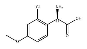 (R)-2-amino-2-(3-chloro-4-methoxyphenyl)acetic acid Struktur