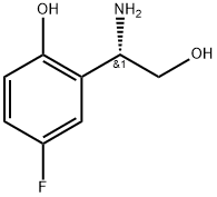 Benzeneethanol, β-amino-5-fluoro-2-hydroxy-, (βS)- Structure