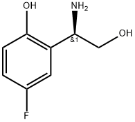 (R)-2-(1-氨基-2-羟乙基)-4-氟苯酚,1213607-46-5,结构式