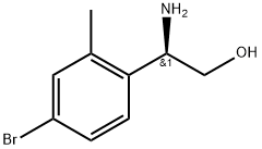 Benzeneethanol, β-amino-4-bromo-2-methyl-, (βR)- 化学構造式