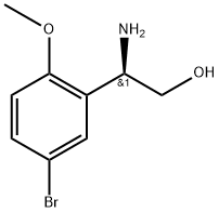 (2R)-2-amino-2-(5-bromo-2-methoxyphenyl)ethan-1-ol Struktur