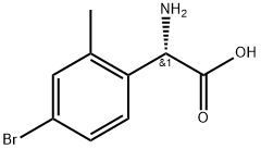 (2S)-2-amino-2-(4-bromo-2-methylphenyl)acetic acid,1213674-99-7,结构式