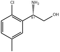 (2S)-2-amino-2-(2-chloro-5-methylphenyl)ethanol Struktur