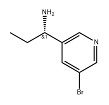 (S)-1-(5-bromopyridin-3-yl)propan-1-amine,1213833-06-7,结构式