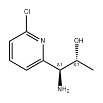 (1S,2R)-1-amino-1-(6-chloropyridin-2-yl)propan-2-ol,1213858-30-0,结构式