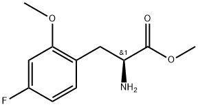 methyl (2S)-2-amino-3-(4-fluoro-2-methoxyphenyl)propanoate,1213867-19-6,结构式