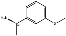 (S)-1-(3-(Methylthio)phenyl)ethanamine 化学構造式