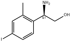 (2R)-2-amino-2-(4-iodo-2-methylphenyl)ethanol 化学構造式