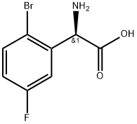 (2R)-2-amino-2-(2-bromo-5-fluorophenyl)acetic acid,1213921-20-0,结构式