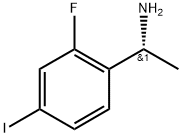 Benzenemethanamine, 2-fluoro-4-iodo-α-methyl-, (αR)- Struktur