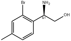 (R)-2-氨基-2-(2-溴-4-甲基苯基)乙醇 结构式