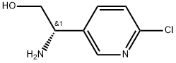 3-Pyridineethanol, β-amino-6-chloro-, (βS)- Structure