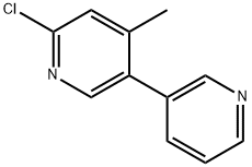 6-chloro-4-methyl-3,3'-bipyridine Structure