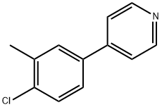4-(4-Chloro-3-methylphenyl)pyridine,1214339-01-1,结构式