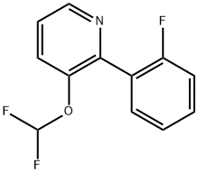 3-(Difluoromethoxy)-2-(2-fluorophenyl)pyridine Structure