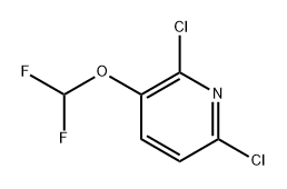 2,6-Dichloro-3-(difluoromethoxy)pyridine Structure