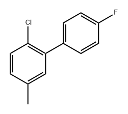 2-Chloro-4'-fluoro-5-methyl-1,1'-biphenyl,1214357-22-8,结构式