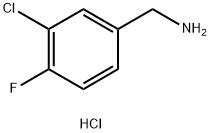 Benzenemethanamine, 3-chloro-4-fluoro-, hydrochloride (1:1),1214384-05-0,结构式