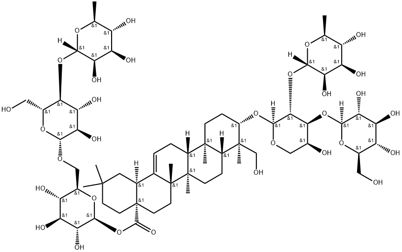 刺楸皂苷C,121449-76-1,结构式