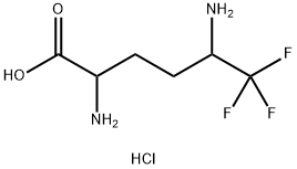 2,5-Diamino-6,6,6-trifluorohexanoic acid dihydrochloride 结构式