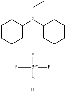 Phosphine, dicyclohexylethyl-, tetrafluoroborate(1-) (1:1) Structure