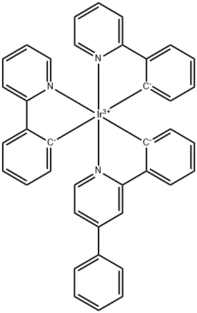 Iridium, [2-(4-phenyl-2-pyridinyl-κN)phenyl-κC]bis[2-(2-pyridinyl-κN)phenyl-κC]-,1215281-24-5,结构式