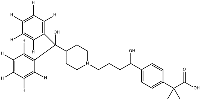 Fexofenadine-d10 化学構造式