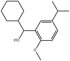 α-Cyclohexyl-2-methoxy-5-(1-methylethyl)benzenemethanol Struktur