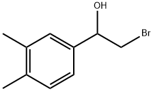 2-溴-1-(3,4-二甲基苯基)1-乙醇 结构式