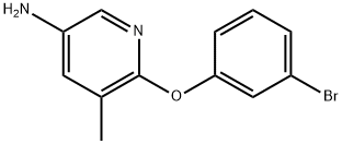 6-(3-bromophenoxy)-5-methylpyridin-3-amine Structure