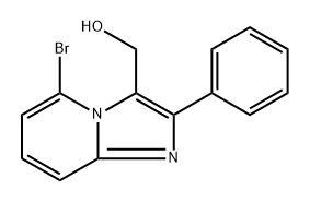 (5-bromo-2-phenylimidazo[1,2-a]pyridin-3-yl)methanol,1216103-31-9,结构式