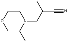 4-Morpholinepropanenitrile, α,3-dimethyl Structure