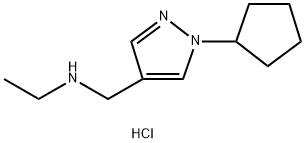 (1-cyclopentyl-1H-pyrazol-4-yl)methyl]ethylamine Structure