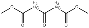 Pentanedioic-2,4-13C2 acid, 3-oxo-, dimethyl ester (9CI) Struktur