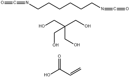 1,3-Propanediol, 2,2-bis(hydroxymethyl)-, polymer with 1,6-diisocyanatohexane, 2-propenoate Structure