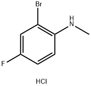 2-Bromo-4-fluoro-N-methylaniline hydrochloride,1216913-11-9,结构式