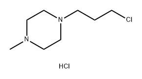 Piperazine, 1-(3-chloropropyl)-4-methyl-, hydrochloride (1:1) Structure