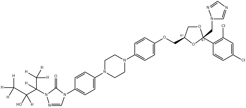 Itraconazole-D9 化学構造式