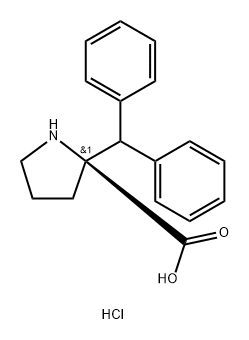 (S)-Alpha-Benzhydryl-ProHCl 化学構造式