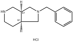 cis-2-Benzyl-octahydro-pyrrolo[3,4-c]pyridine dihydrochloride 化学構造式