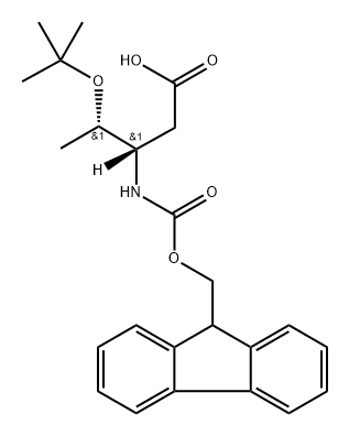 (9H-Fluoren-9-yl)MethOxy]Carbonyl D-β-homothreonine(OtBu), 1217837-63-2, 结构式