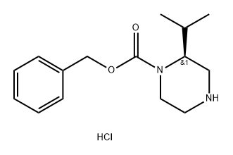 (2S)-2-(1-甲基乙基)-1-哌嗪甲酸苯甲酯,1217851-87-0,结构式