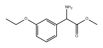 2-氨基-2-(3-乙氧基苯基)乙酸甲酯,1218237-40-1,结构式