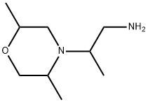 4-Morpholineethanamine, β,2,5-trimethyl- Structure