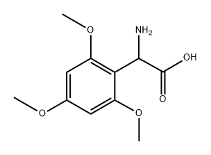 Benzeneacetic acid, α-amino-2,4,6-trimethoxy- Structure