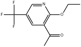 1-[2-Ethoxy-5-(trifluoromethyl)-3-pyridinyl]ethanone Structure