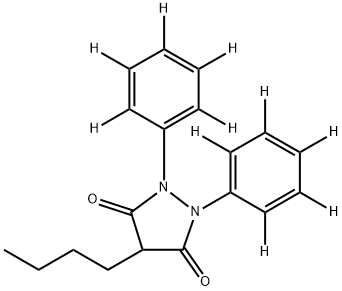 Phenylbutazone-d10 (diphenyl-d10) Structure