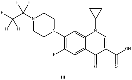 ENROFLOXACIN‐D5 HYDROIODIDE Structure